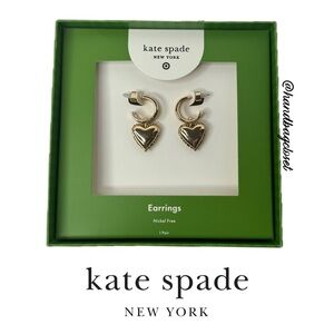 Kate Spade Gold Heart Earrings